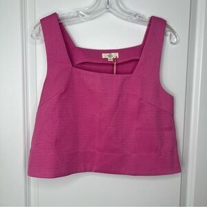 Entro Fuchsia Tank Top Crop Style Size Small NWT